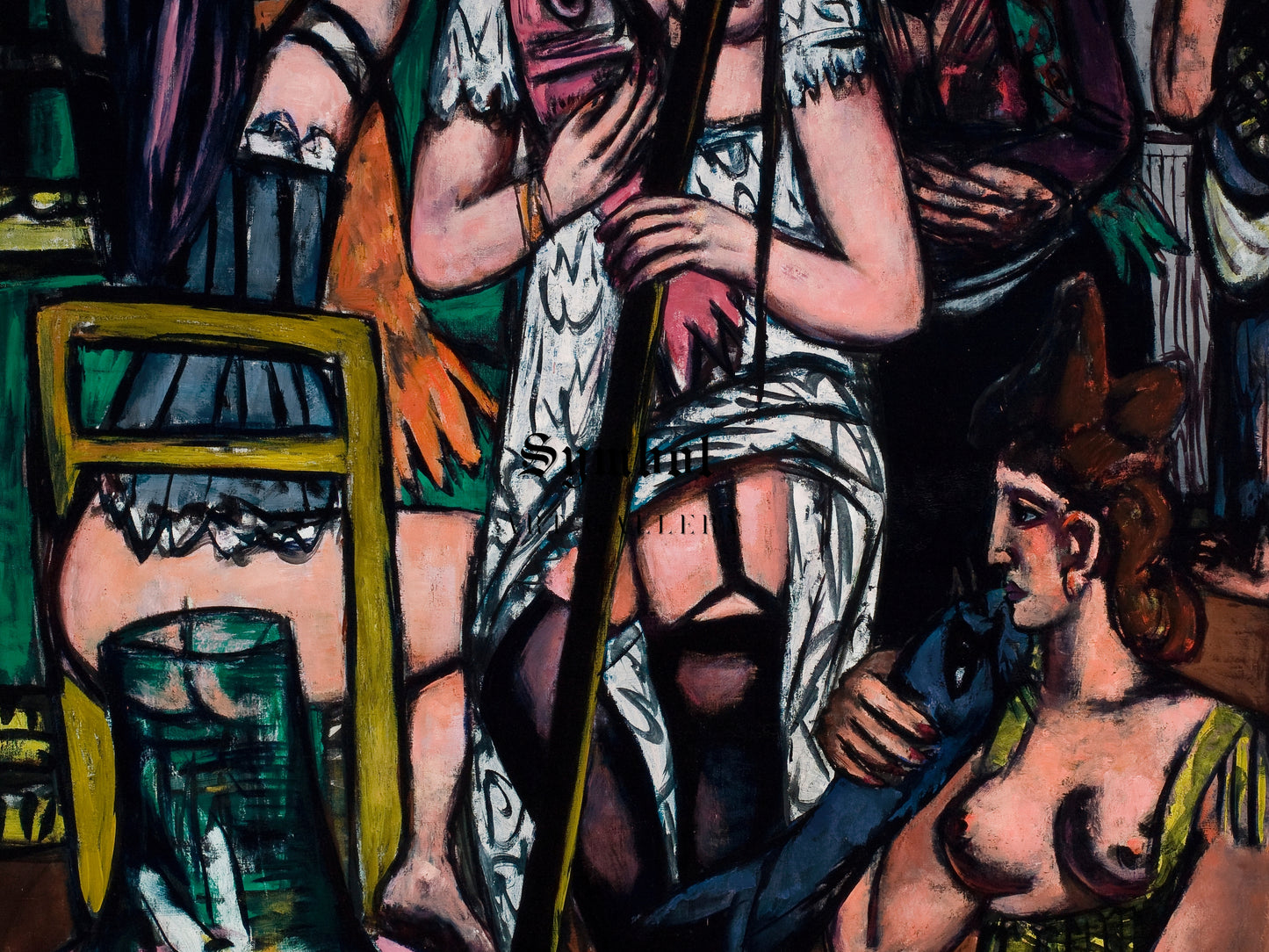 Fisherwomen by Max Beckmann 1948, Wall Art Print, Fine Art Reproduction, Museum Quality Decor, Poster