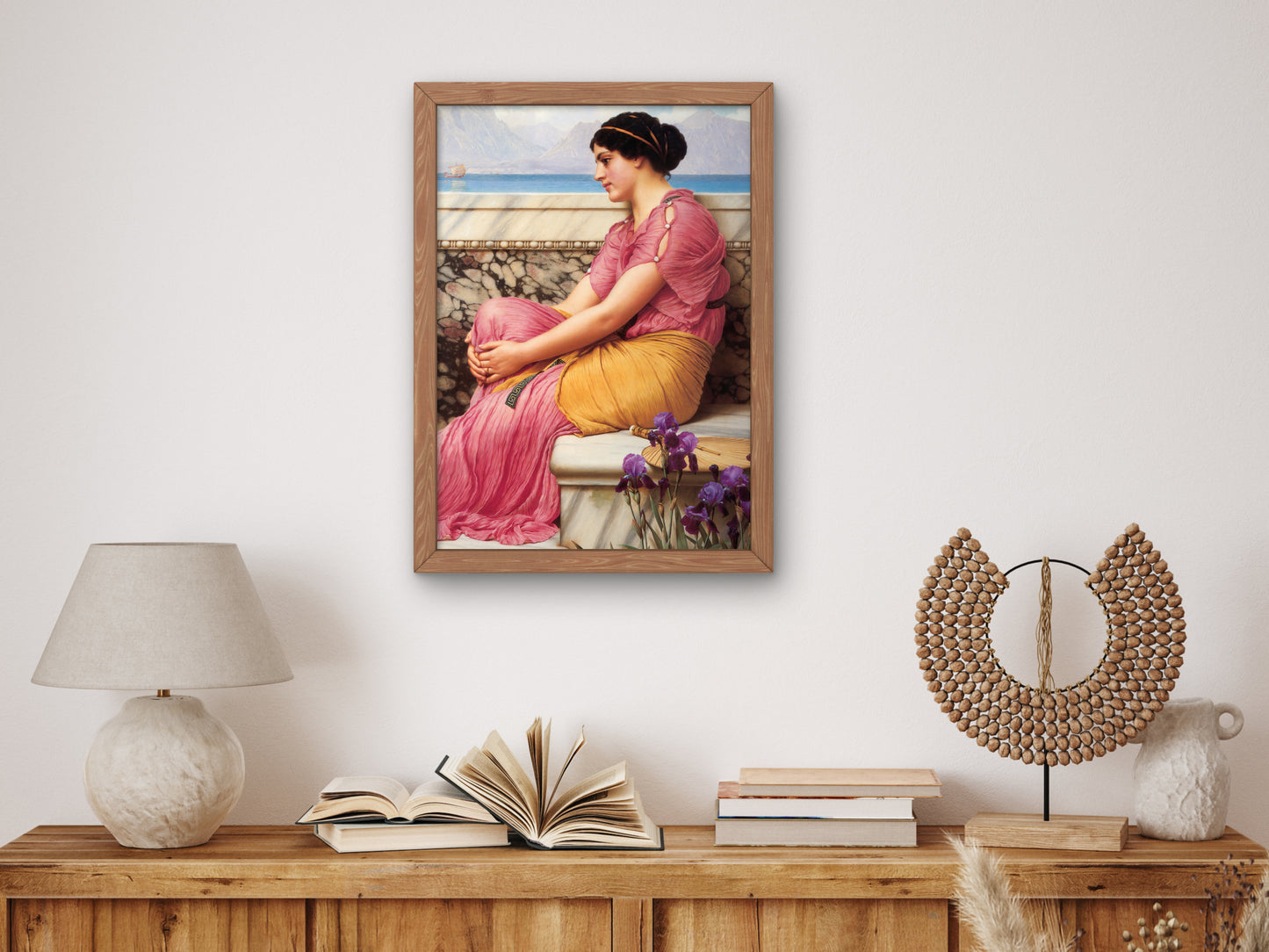 Absence Makes the Heart Grow Fonder by John William Godward 1912, Wall Art Print, Fine Art Reproduction, Museum Quality Decor, Poster