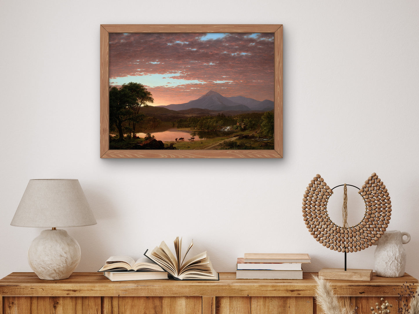Mount Ktaadn by Frederic Edwin Church 1859, Wall Art Print, Fine Art Reproduction, Museum Quality Decor, Poster