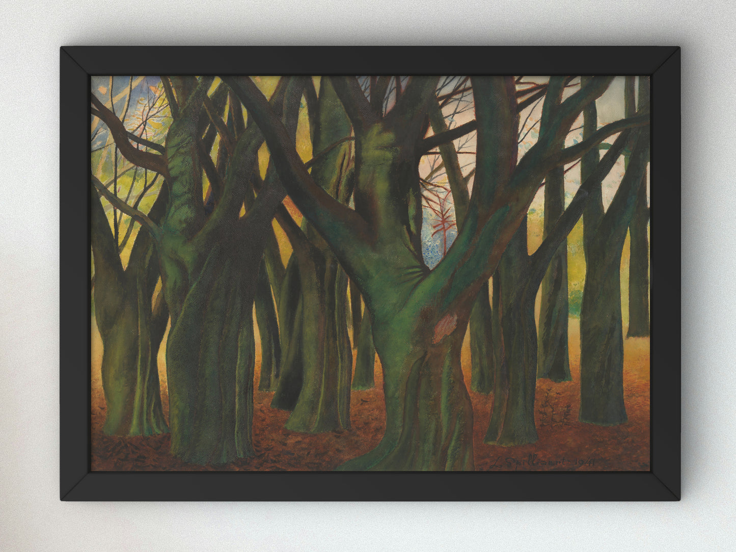 Green Trees by Léon Spilliaert 1941, Wall Art Print, Fine Art Reproduction, Museum Quality Decor, Poster