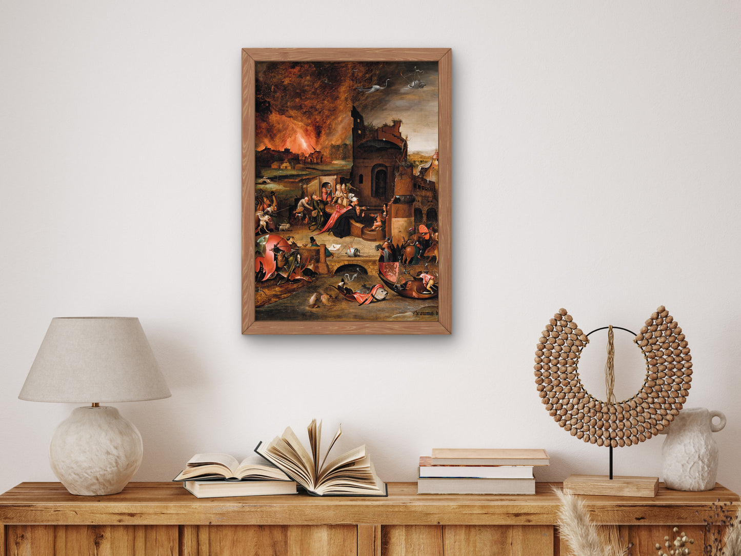 The Temptation of Saint Anthony the Great by Hieronymus Bosch 1505, Wall Art Print, Fine Art Reproduction, Museum Quality Decor, Poster