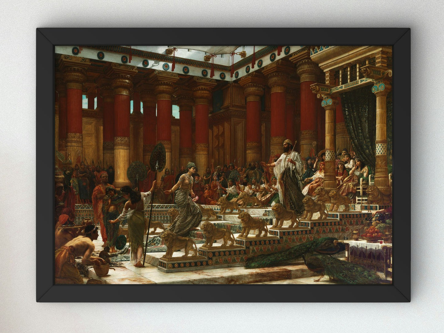 The Visit of the Queen of Sheba to King Solomon by Edward John Poynter 1890, Wall Art Print, Fine Art Reproduction, Museum Quality Decor