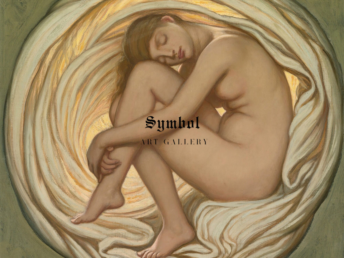 The Heart of the Rose by Elihu Vedder 1891, Wall Art Print, Fine Art Reproduction, Museum Quality Decor, Poster