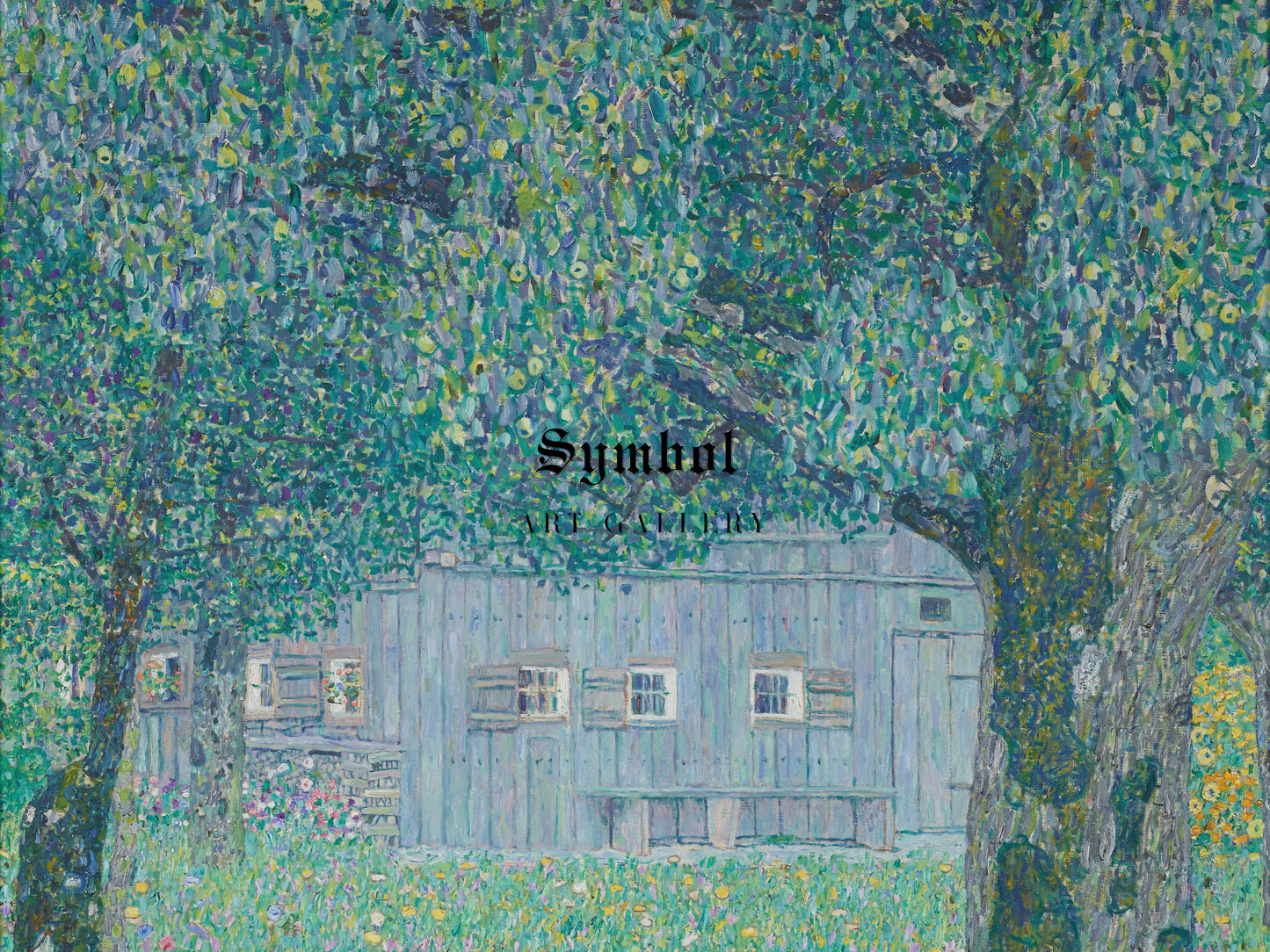 Farmhouse in Buchberg by Gustav Klimt 1911, Wall Art Print, Fine Art Reproduction, Museum Quality Decor, Poster