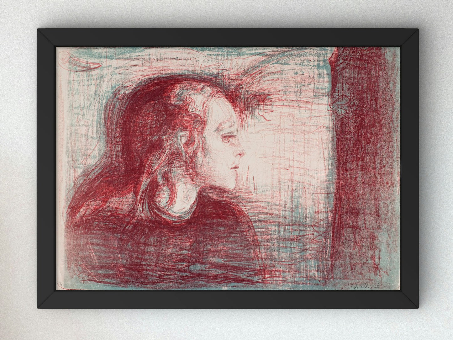 The Sick Child I by Edvard Munch 1896, Wall Art Print, Fine Art Reproduction, Museum Quality Decor, Poster
