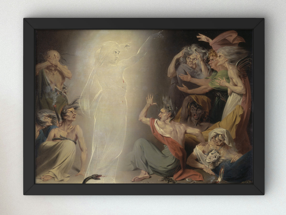 The Ghost of Clytemnestra Awakening the Furies by John Downman 1781, Wall Art Print, Fine Art Reproduction, Museum Quality Decor, Poster