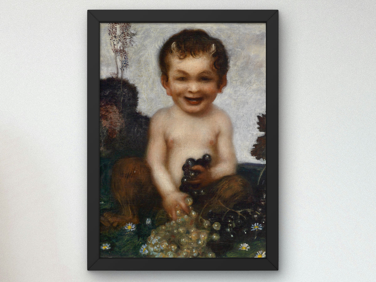 Young Faun by Franz von Stuck 1902, Wall Art Print, Fine Art Reproduction, Museum Quality Decor, Poster