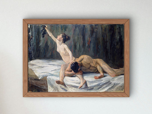 Samson and Delilah by Max Liebermann 1902, Wall Art Print, Fine Art Reproduction, Museum Quality Decor, Poster
