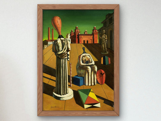 The Disturbing Muses by Giorgio de Chirico 1955, Wall Art Print, Fine Art Reproduction, Museum Quality Decor, Poster
