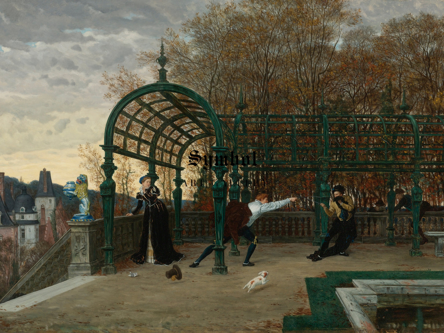 The Attempted Abduction by James Tissot 1865, Wall Art Print, Fine Art Reproduction, Museum Quality Decor, Poster