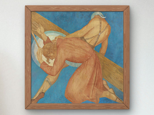 The Fall of the Lord by Ángel Zárraga, Wall Art Print, Fine Art Reproduction, Museum Quality Decor, Poster