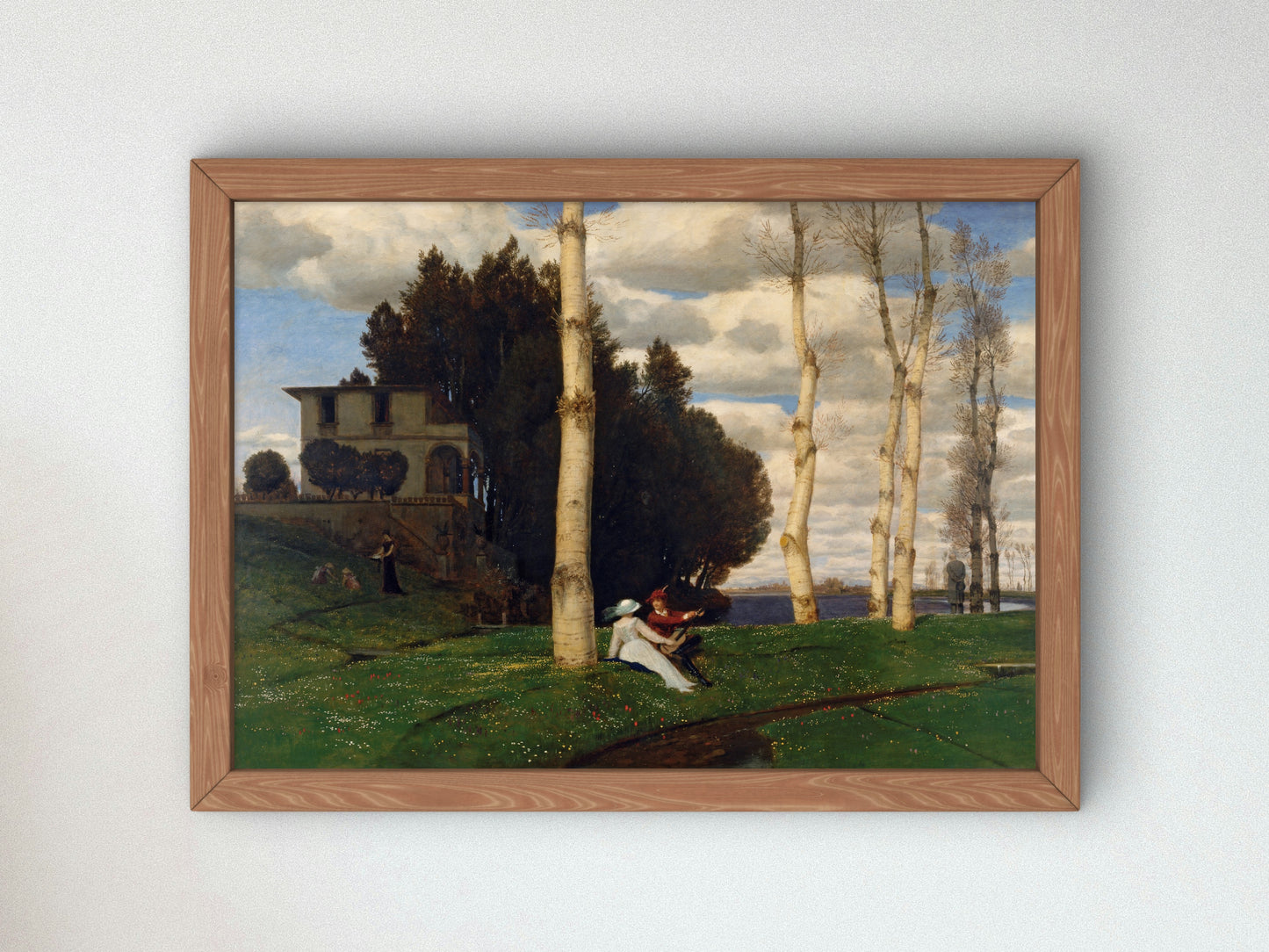 Spring Day The Three Life Ages by Arnold Böcklin 1883, Wall Art Print, Fine Art Reproduction, Museum Quality Decor, Poster