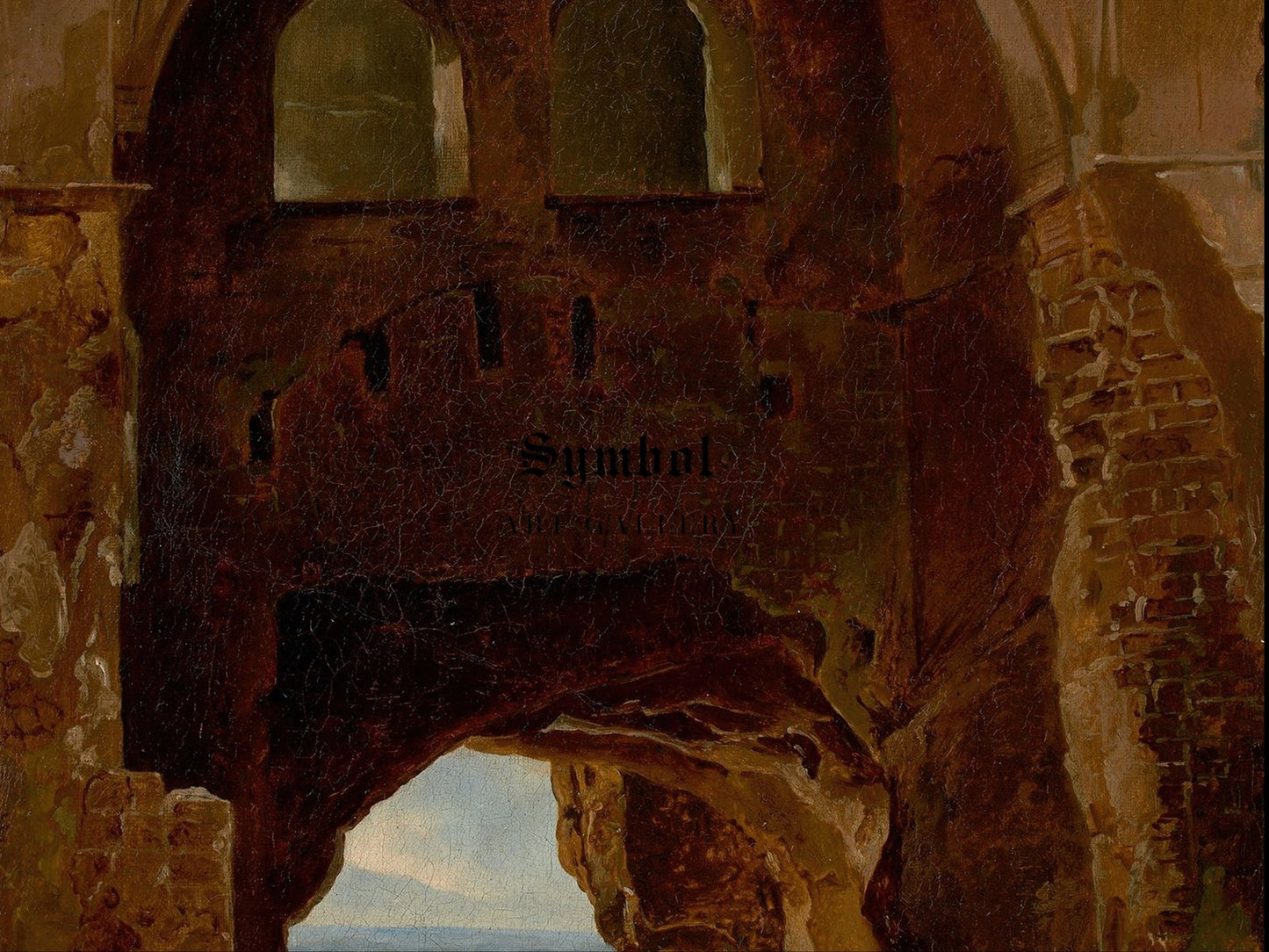 Ruins of a Cloister by the Sea by Franz Ludwig Catel 1825, Wall Art Print, Fine Art Reproduction, Museum Quality Decor, Poster