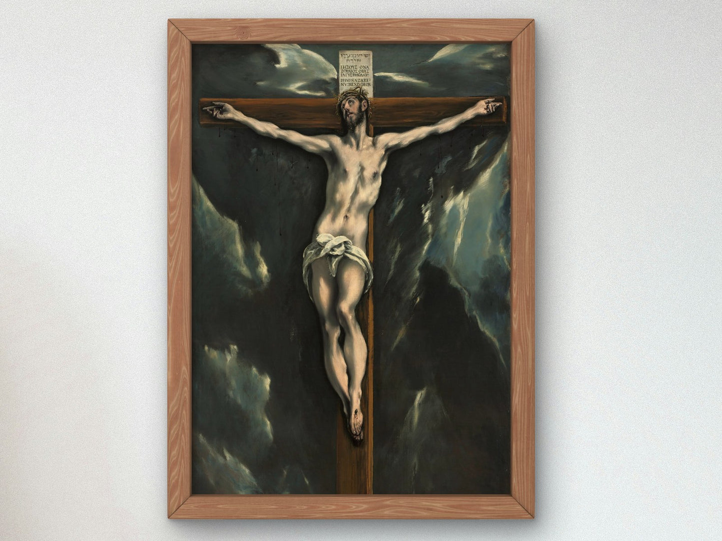 Christ on the Cross by El Greco 1600, Wall Art Print, Fine Art Reproduction, Museum Quality Decor, Poster