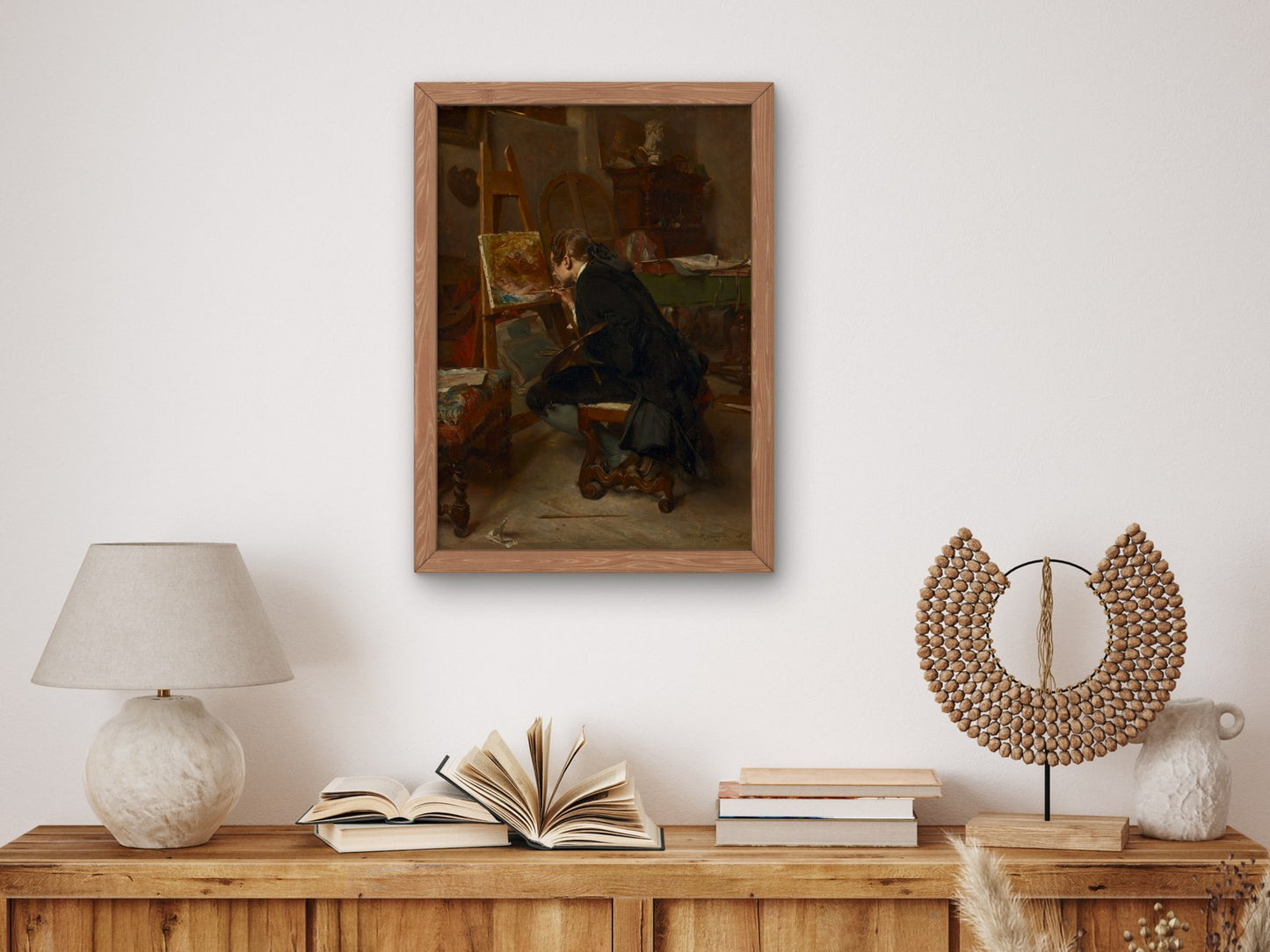 A Painter by Ernest Meissonier 1855, Wall Art Print, Fine Art Reproduction, Museum Quality Decor, Poster