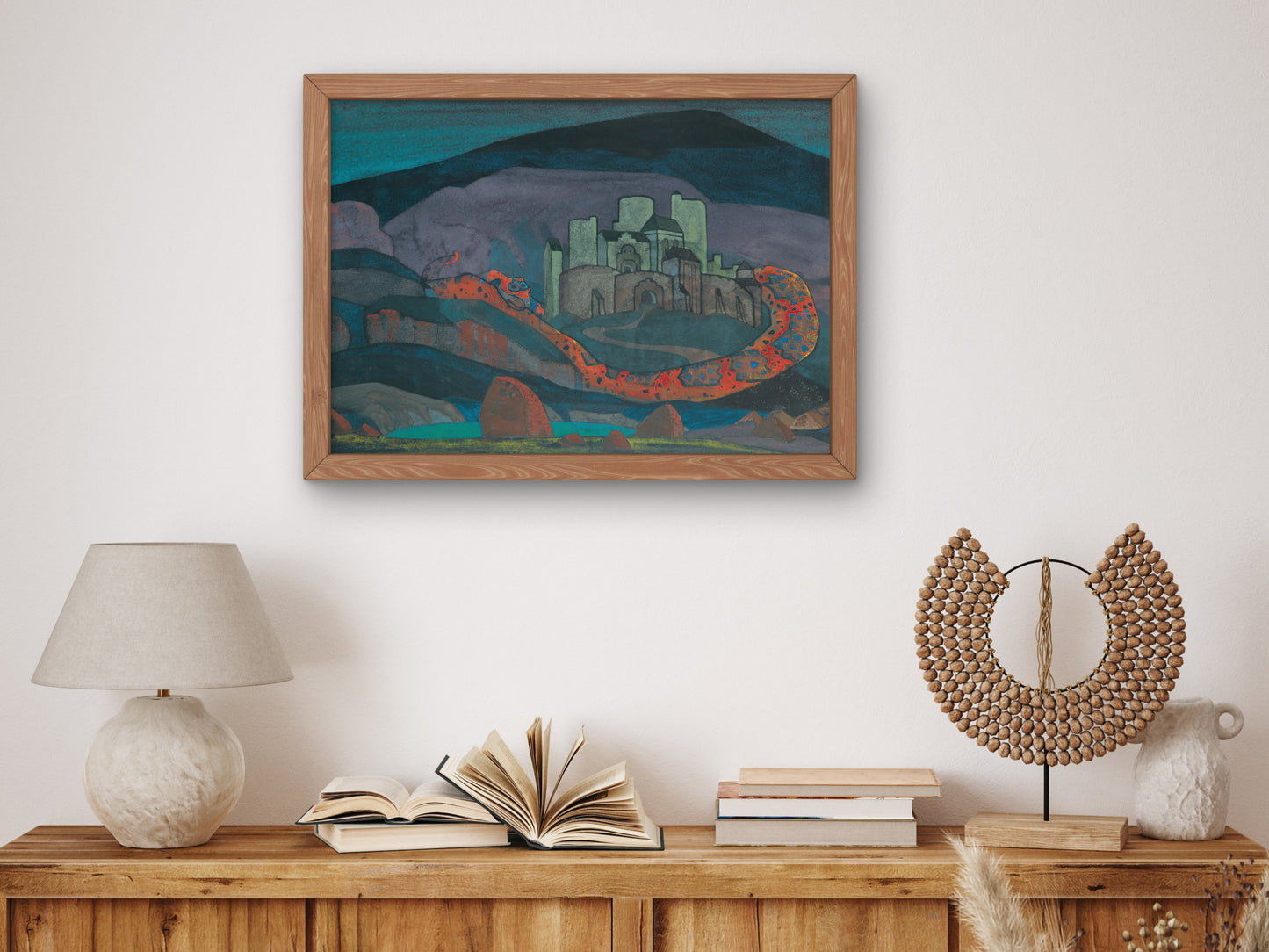 The Doomed City by Nicholas Roerich 1914, Wall Art Print, Fine Art Reproduction, Museum Quality Decor, Poster