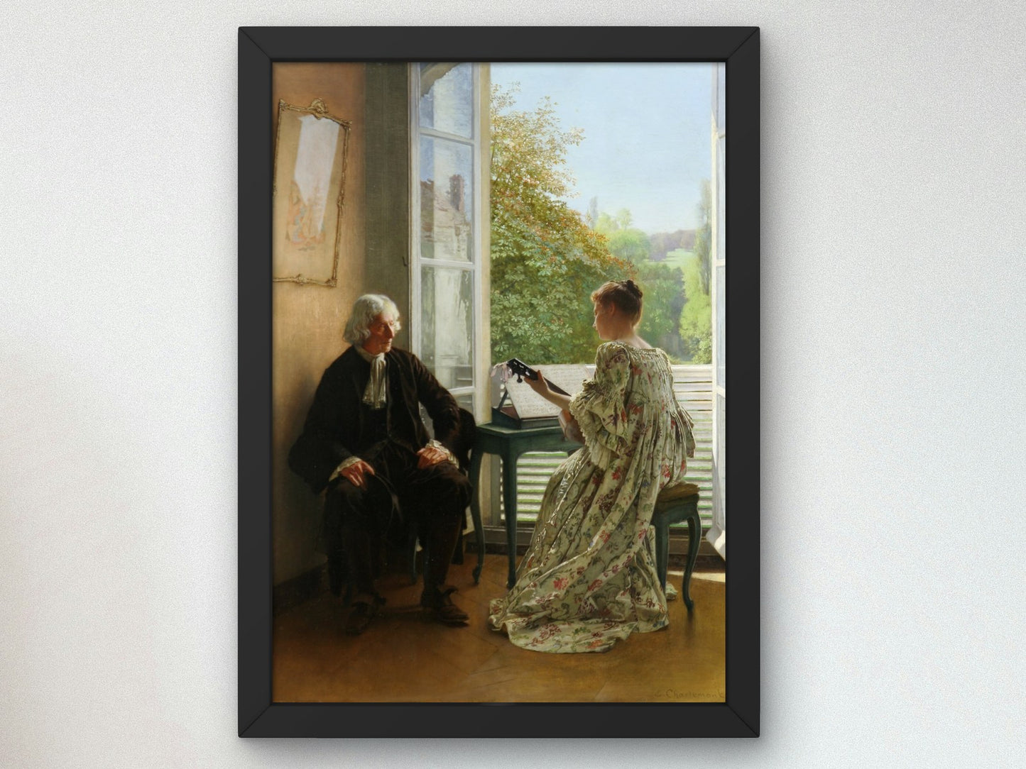 Old Songs by Eduard Charlemont 1893, Wall Art Print, Fine Art Reproduction, Museum Quality Decor, Poster