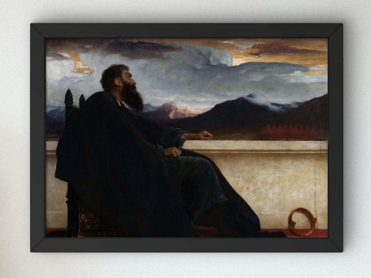 Oh That I Had Wings Like a Dove by Frederic Leighton 1865, Wall Art Print, Fine Art Reproduction, Museum Quality Decor, Poster