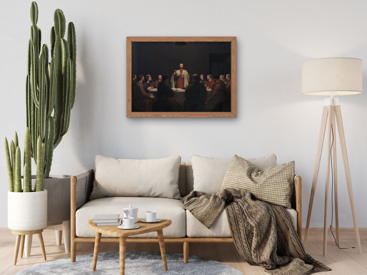 The Last Supper by Christoffer Wilhelm Eckersberg 1829, Wall Art Print, Fine Art Reproduction, Museum Quality Decor, Poster