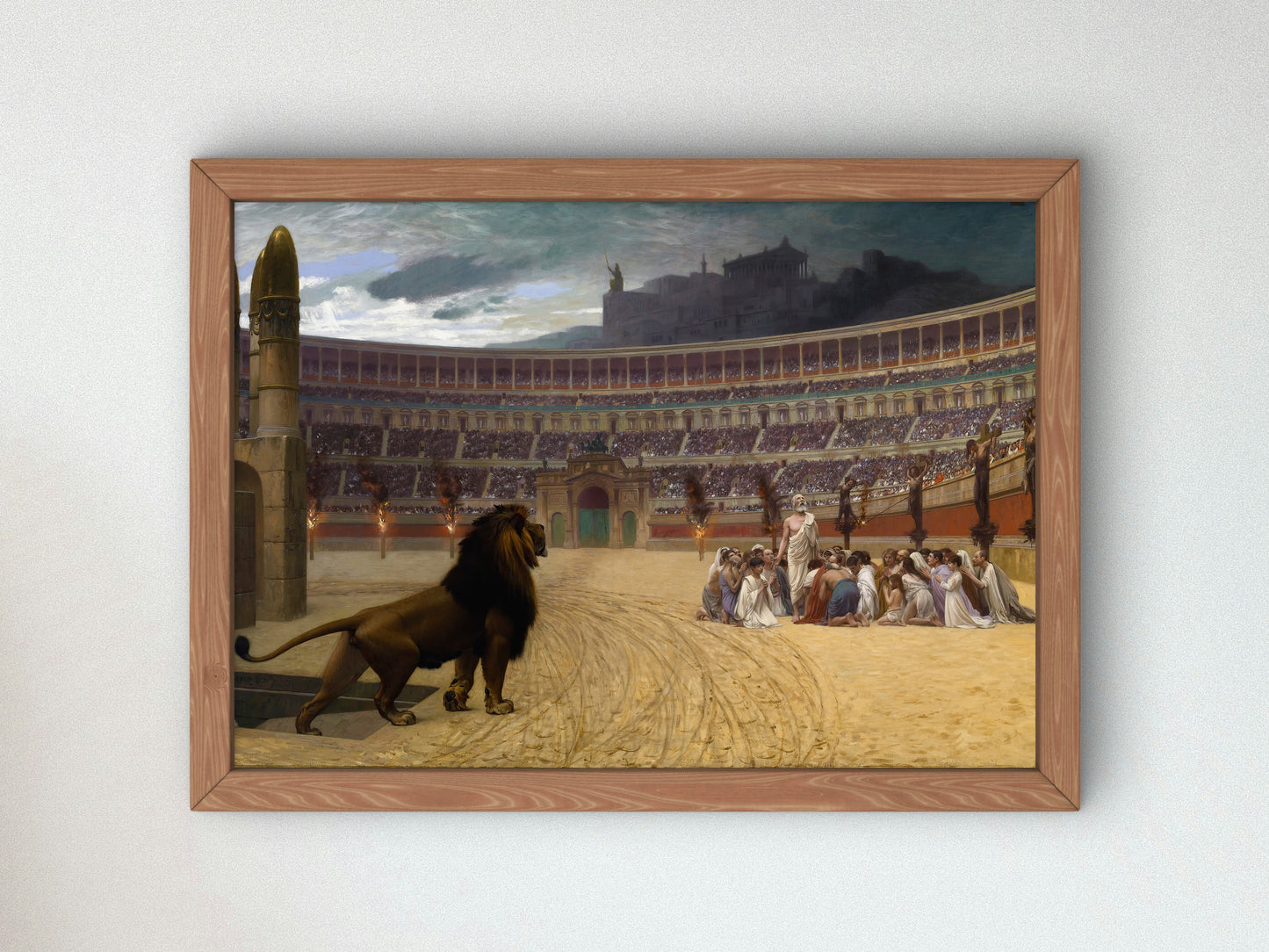 The Christian Martyrs' Last Prayer by Jean Léon Gérôme 1863, Wall Art Print, Fine Art Reproduction, Museum Quality Decor, Poster
