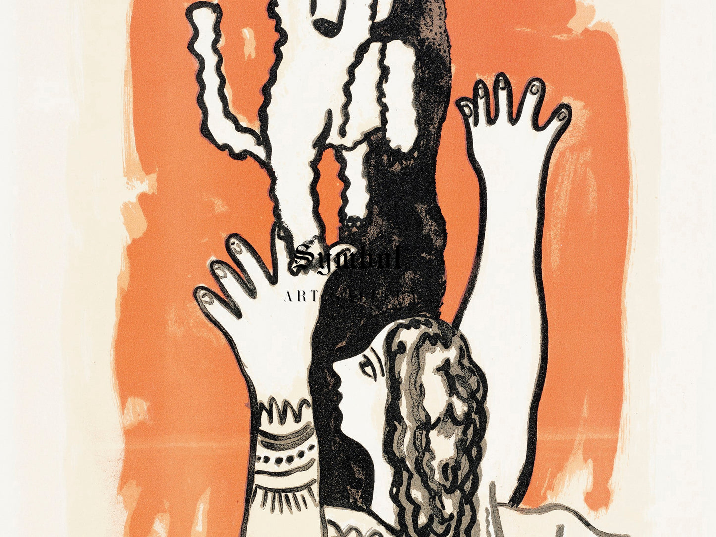 Circus V by Fernand Léger 1950, Wall Art Print, Fine Art Reproduction, Museum Quality Decor, Poster