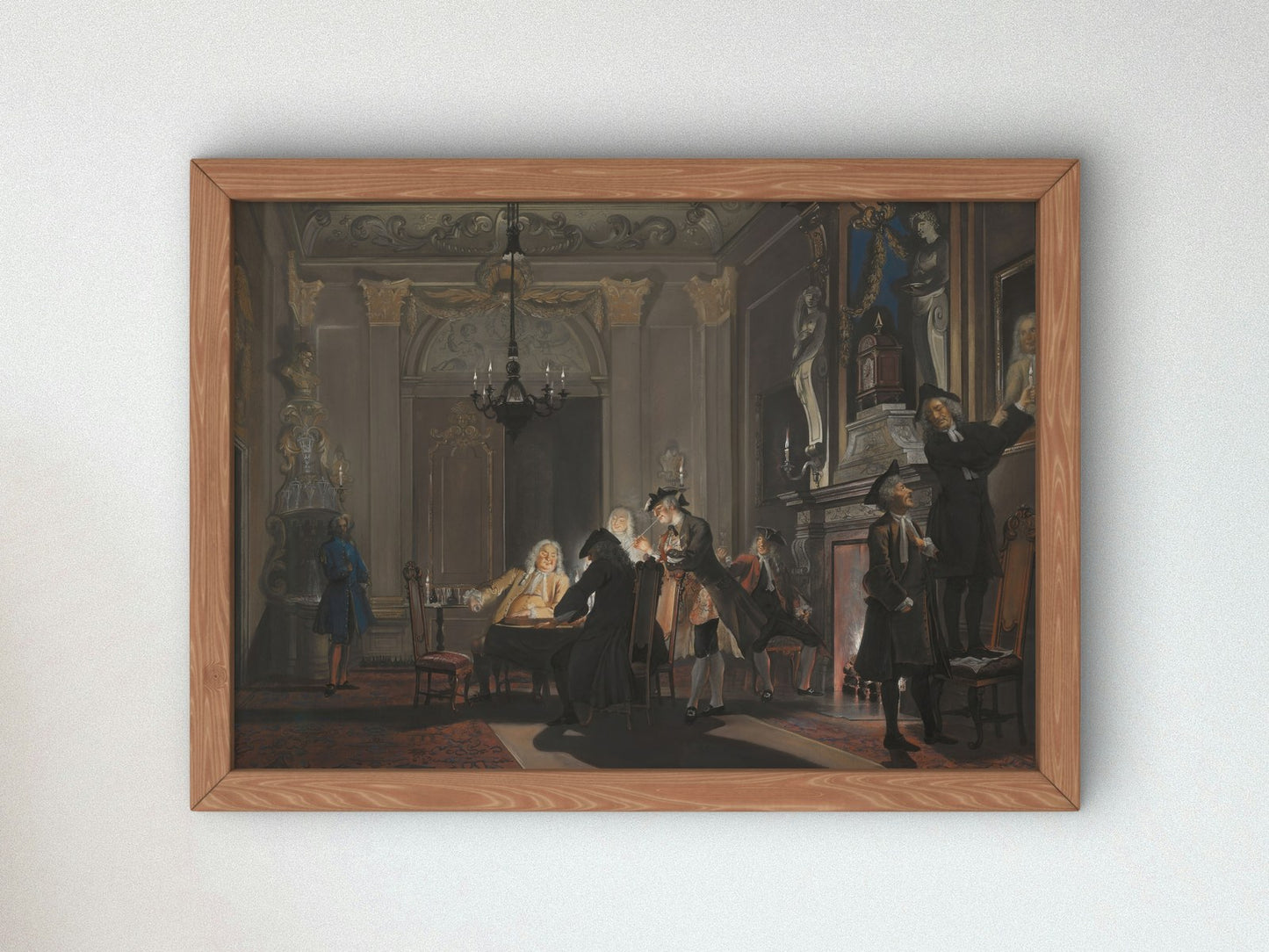 Erat Sermo inter Fratres by Cornelis Troost 1740, Wall Art Print, Fine Art Reproduction, Museum Quality Decor, Poster