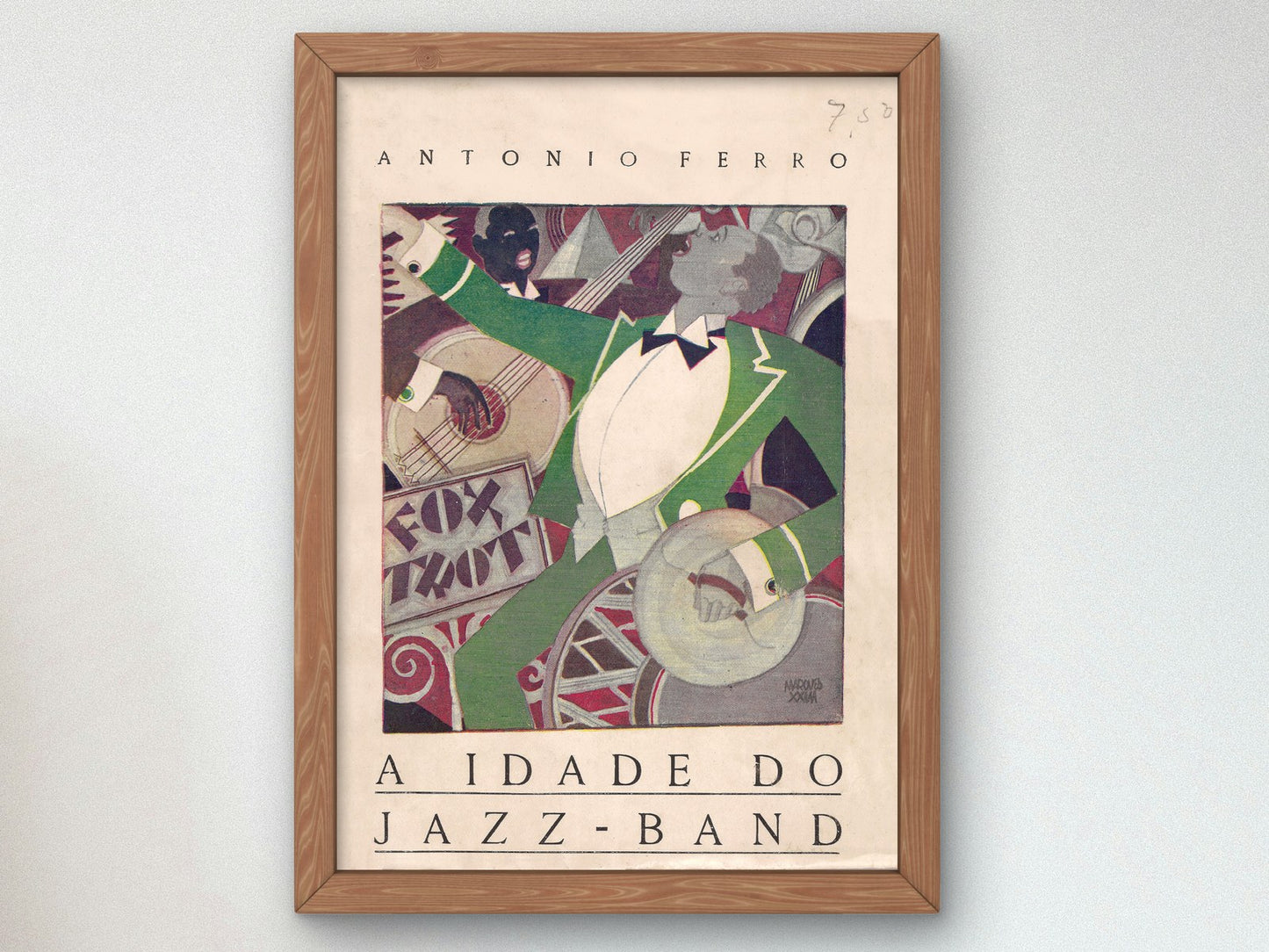 The Jazz Age by Bernardo Marques 1923, Wall Art Print, Fine Art Reproduction, Museum Quality Decor, Poster