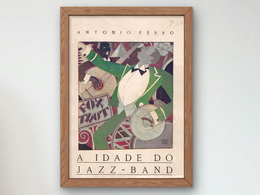 The Jazz Age by Bernardo Marques 1923, Wall Art Print, Fine Art Reproduction, Museum Quality Decor, Poster