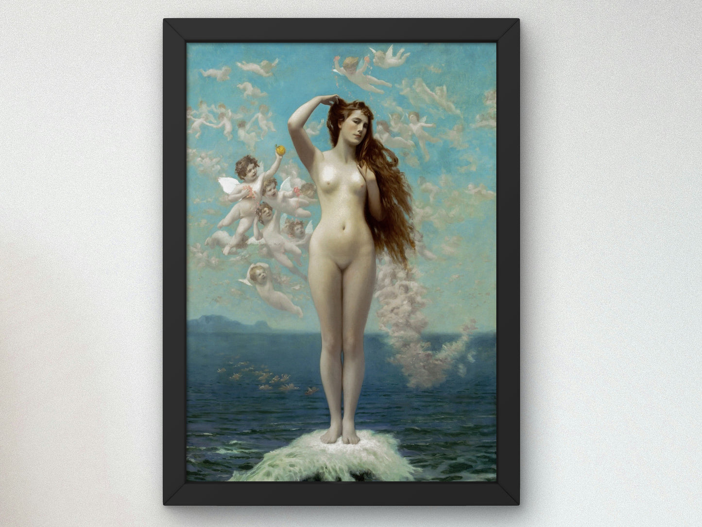 Venus Rising by Jean Léon Gérôme 1890, Wall Art Print, Fine Art Reproduction, Museum Quality Decor, Poster