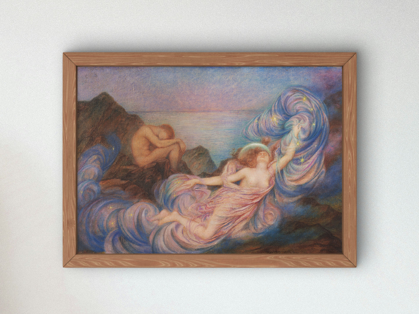 Twilight by Evelyn De Morgan 1910, Wall Art Print, Fine Art Reproduction, Museum Quality Decor, Poster