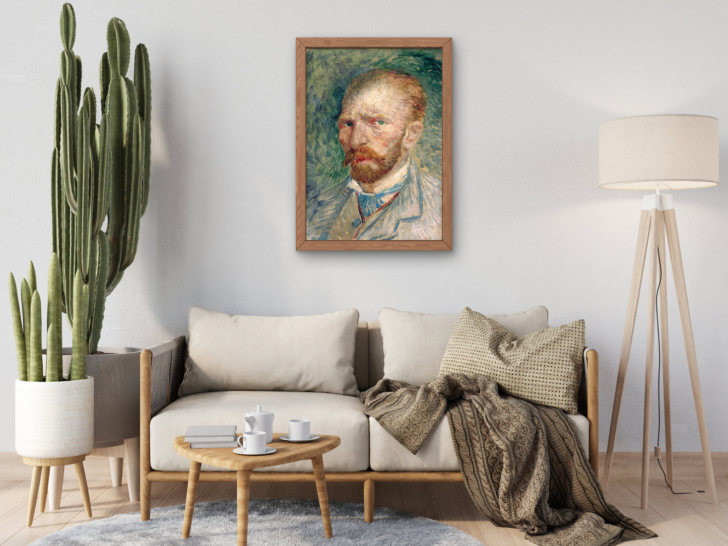 Self Portrait by Vincent van Gogh 1887, Wall Art Print, Fine Art Reproduction, Museum Quality Decor, Poster
