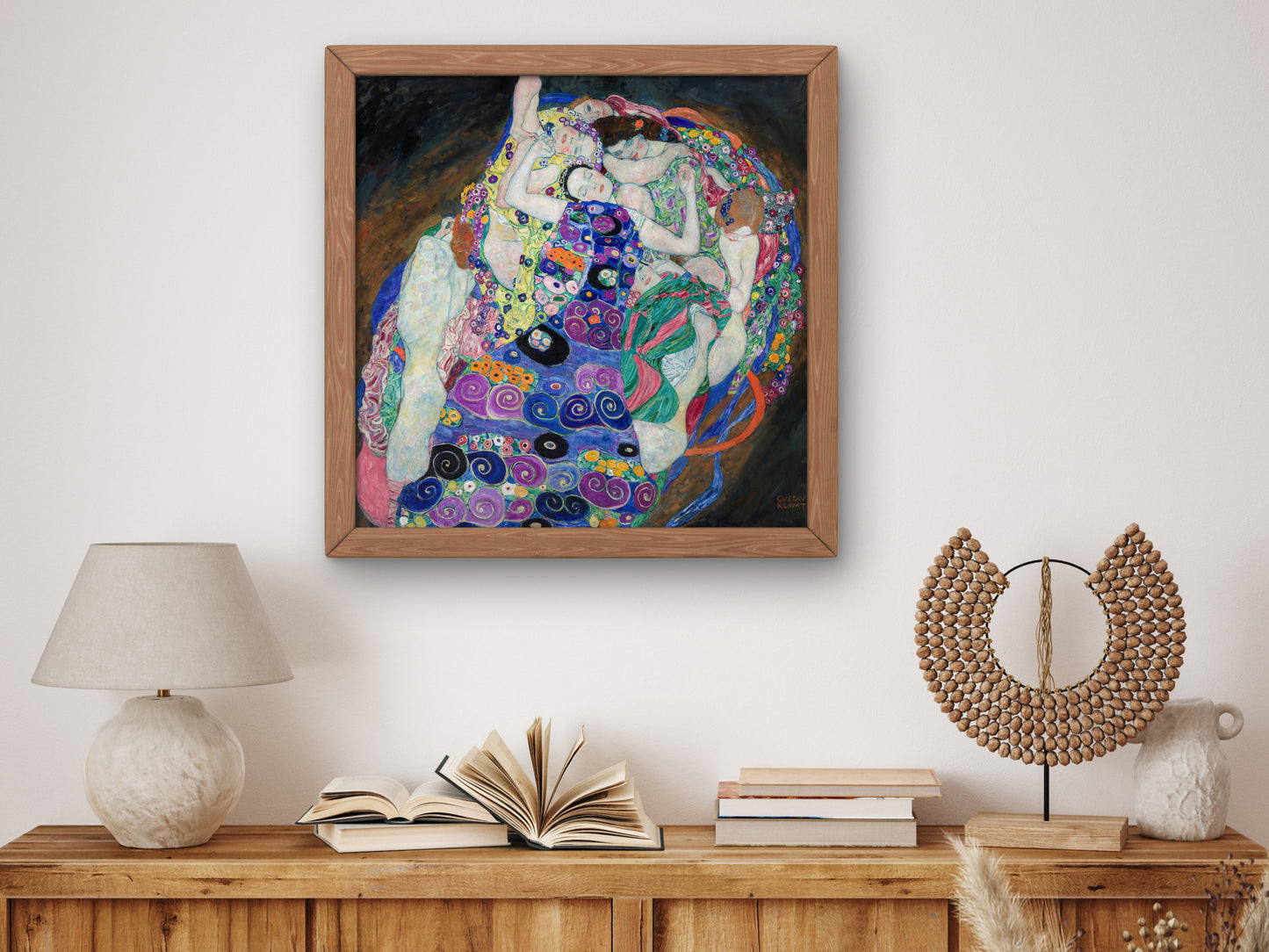 The Maiden by Gustav Klimt 1913, Wall Art Print, Fine Art Reproduction, Museum Quality Decor, Poster