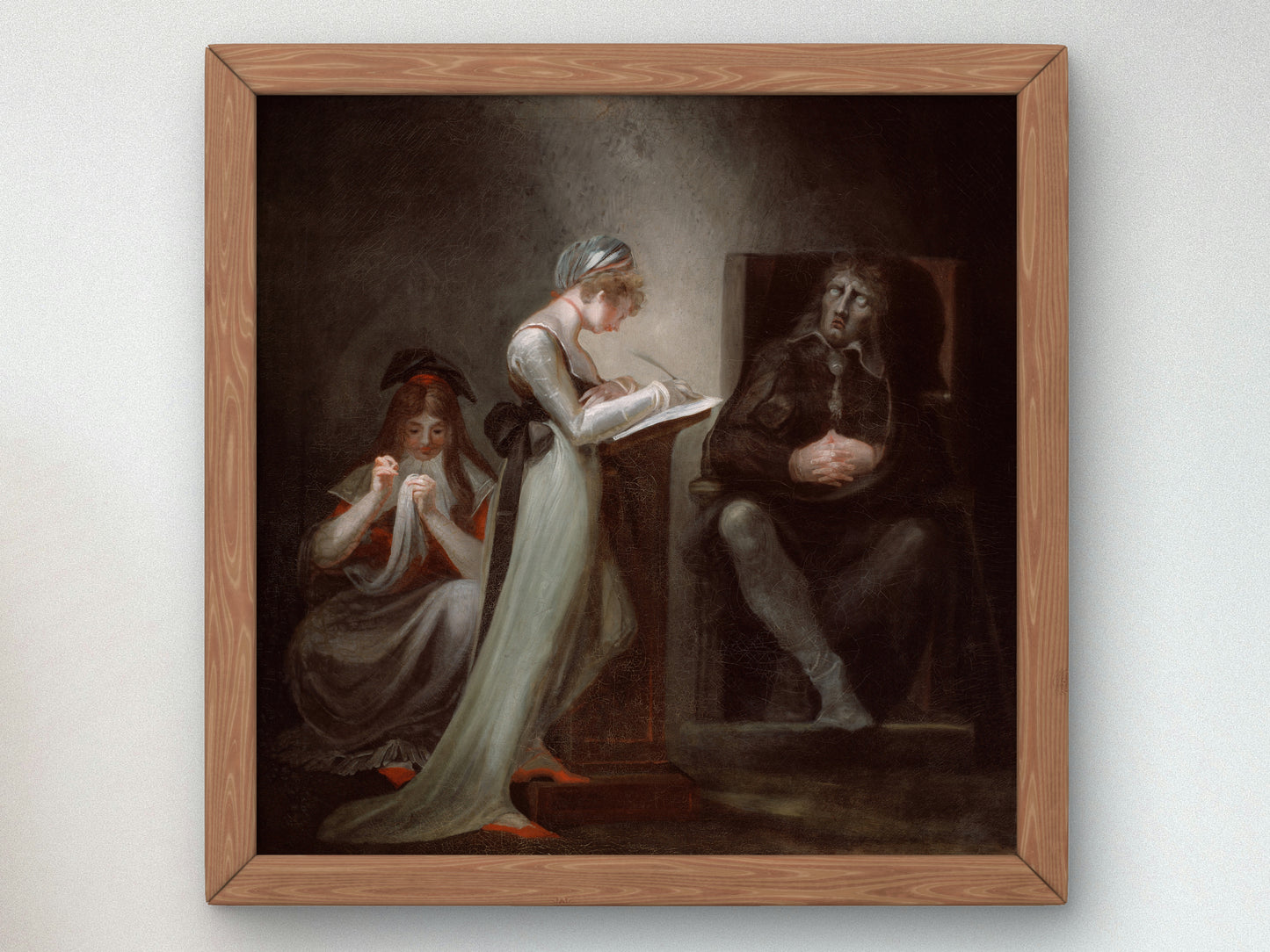 Milton Dictating to His Daughter by Henry Fuseli 1794, Wall Art Print, Fine Art Reproduction, Museum Quality Decor, Poster