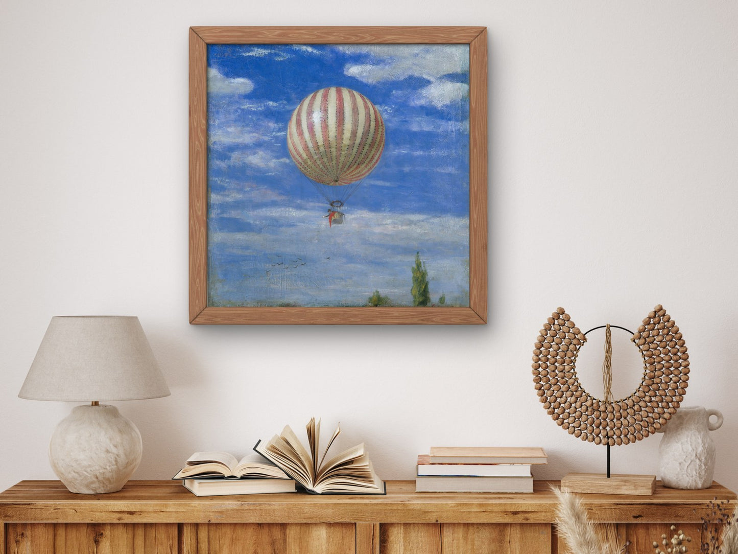 The Balloon by Pál Szinyei Merse 1878, Wall Art Print, Fine Art Reproduction, Museum Quality Decor, Poster