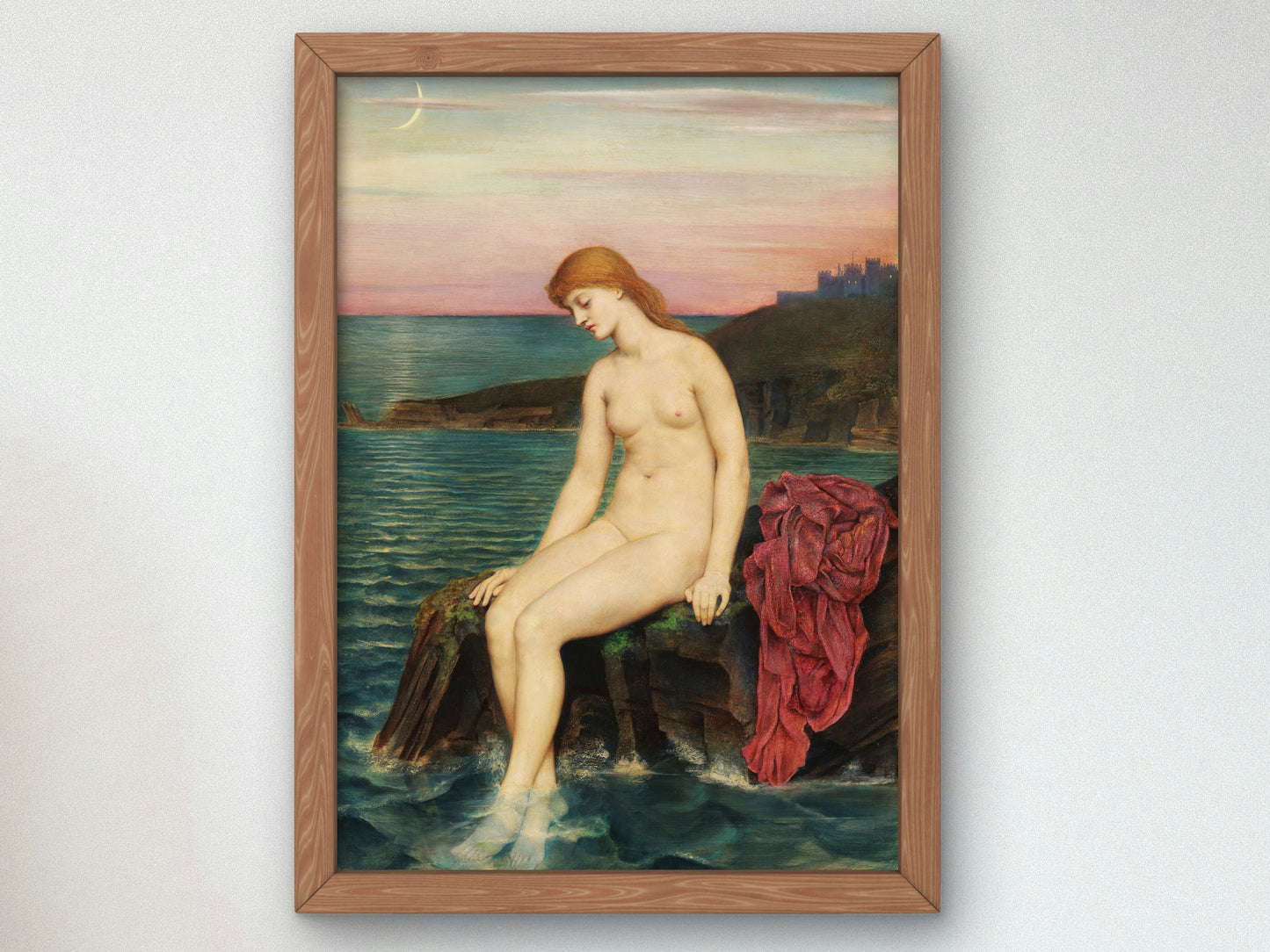 The Little Sea Maid by Evelyn De Morgan 1880, Wall Art Print, Fine Art Reproduction, Museum Quality Decor, Poster