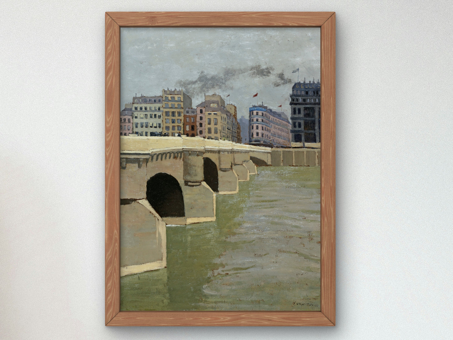 The Pont Neuf Bridge by Félix Vallotton 1902, Wall Art Print, Fine Art Reproduction, Museum Quality Decor, Poster