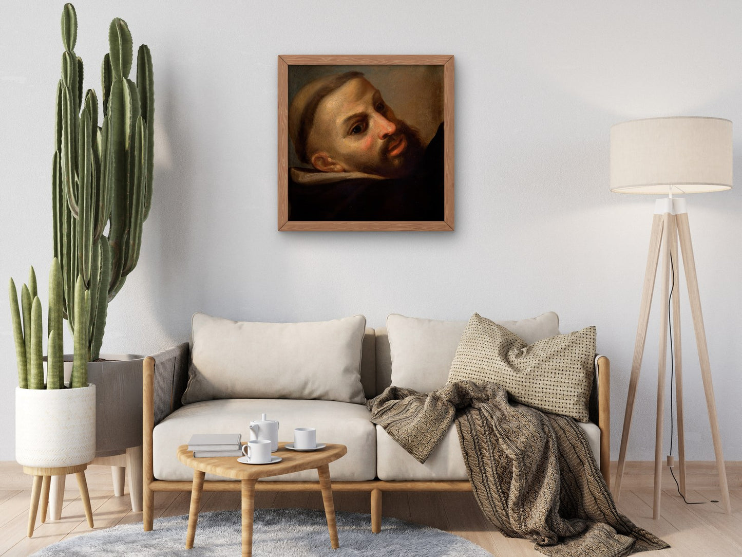 Saint Dominic's Head by Le Dominique 1600, Wall Art Print, Fine Art Reproduction, Museum Quality Decor, Poster