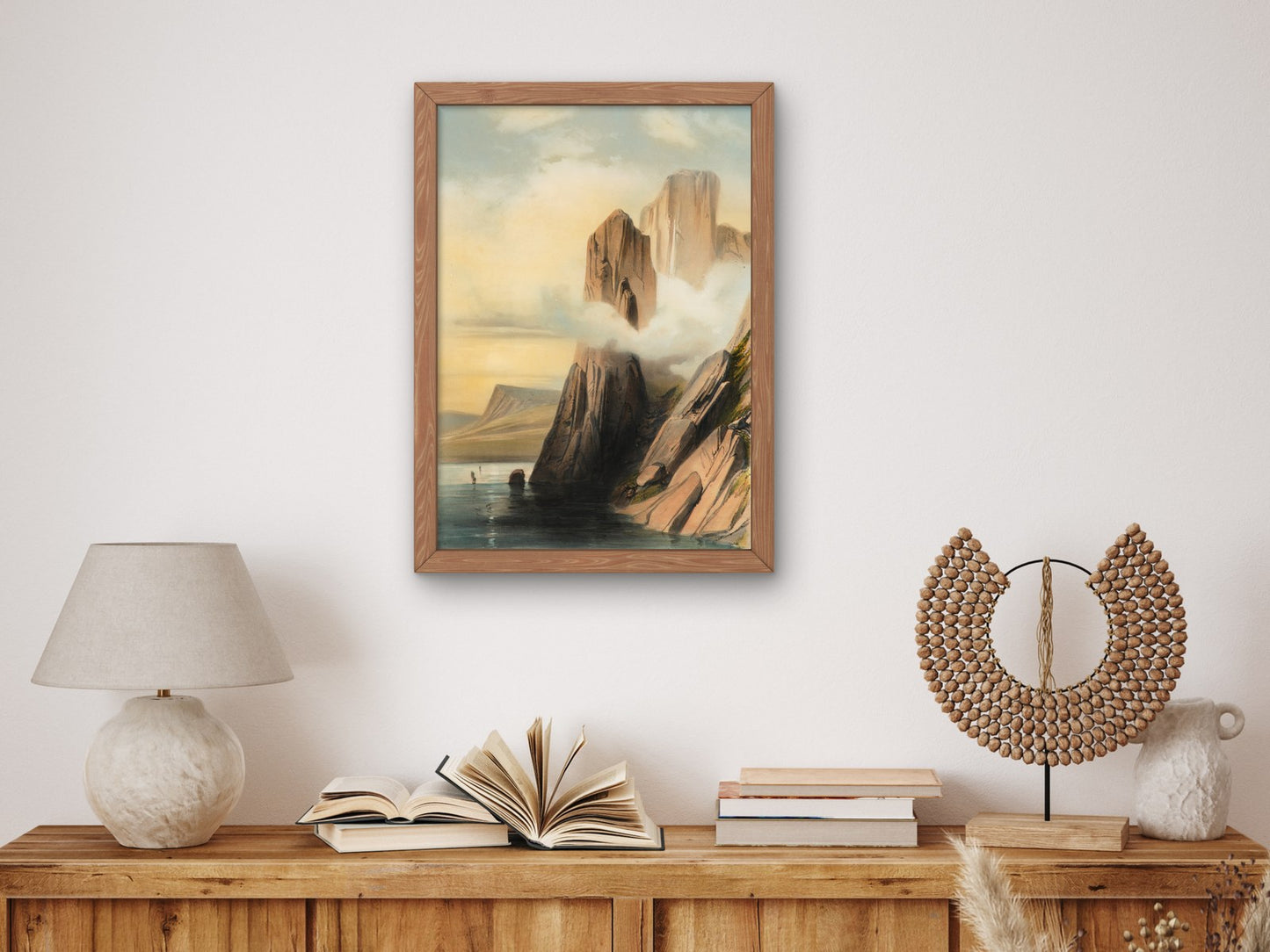 Rocher au sud de la baie de la corne au cap nord by Émile Lassalle, Wall Art Print, Fine Art Reproduction, Museum Quality Decor, Poster