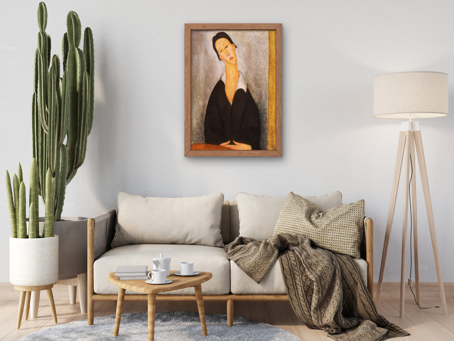 Portrait of a Polish Woman by Amedeo Modigliani, Wall Art Print, Fine Art Reproduction, Museum Quality Decor, Poster