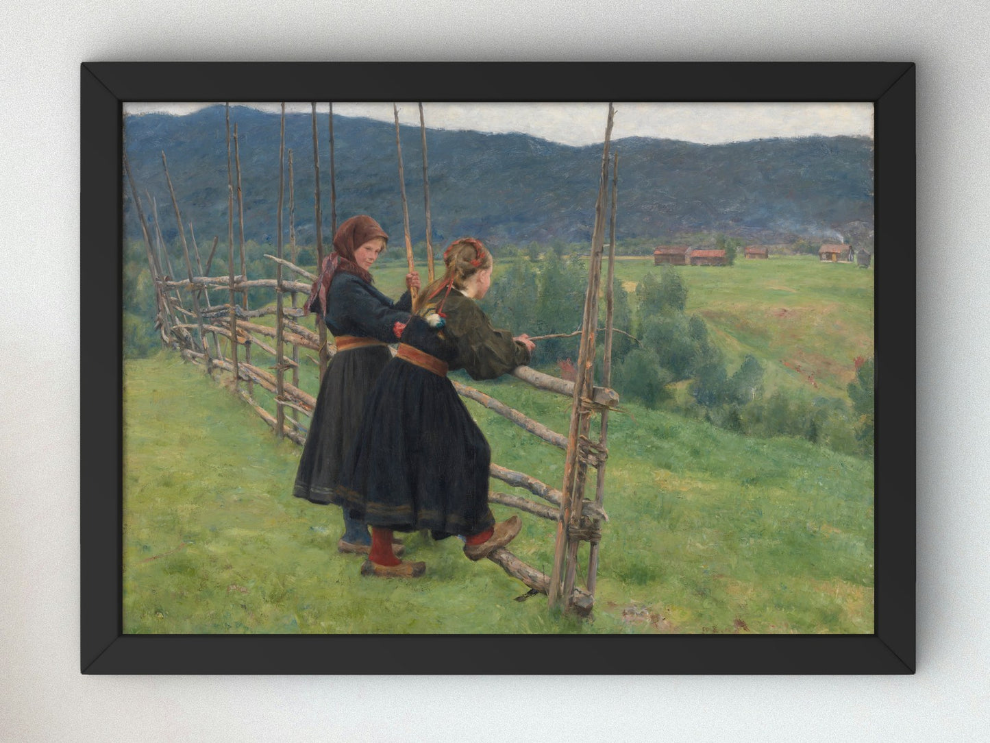 September by Erik Werenskiold 1883, Wall Art Print, Fine Art Reproduction, Museum Quality Decor, Poster