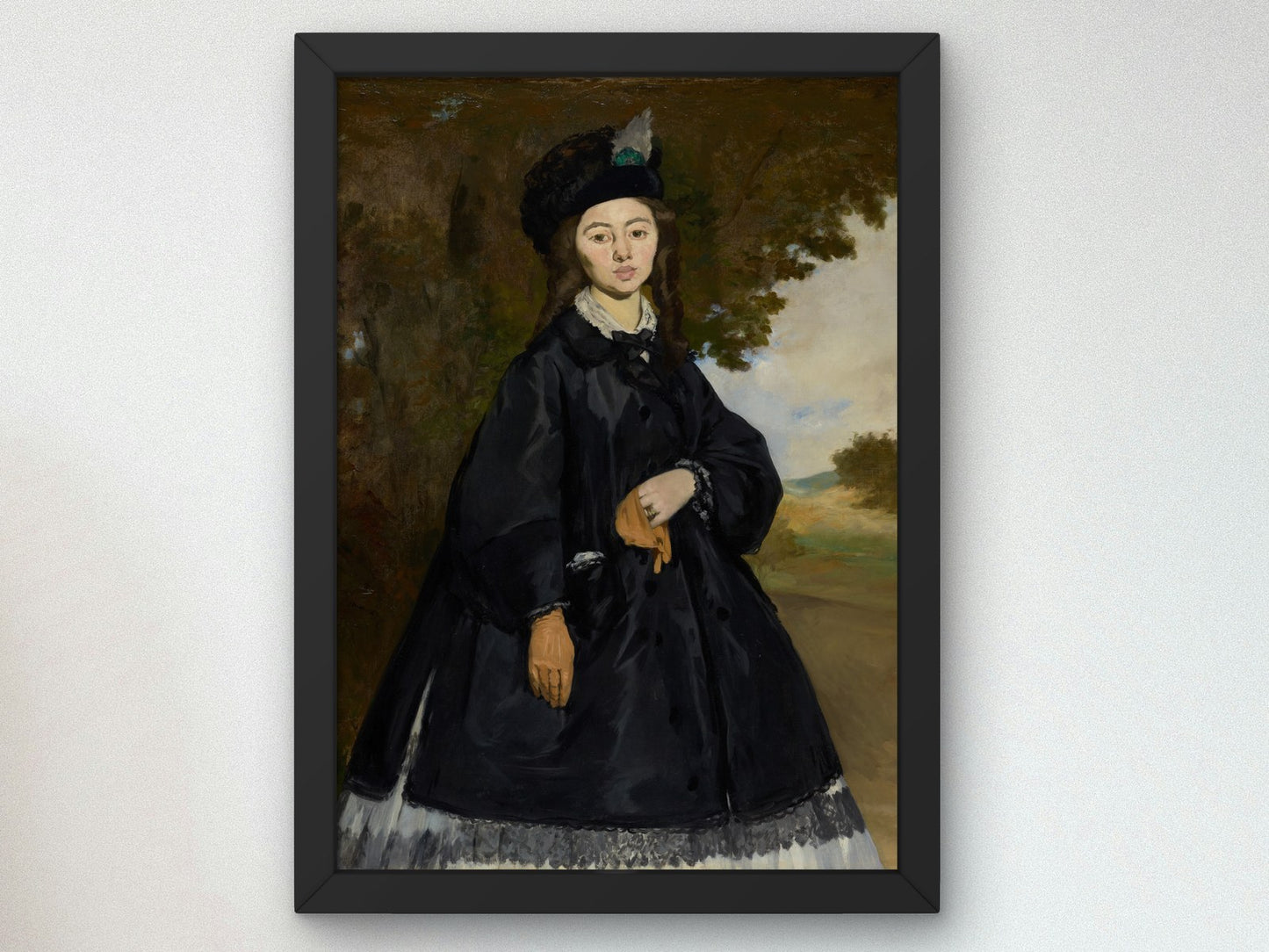 Portrait of Madame Brunet by Édouard Manet 1861, Wall Art Print, Fine Art Reproduction, Museum Quality Decor, Poster