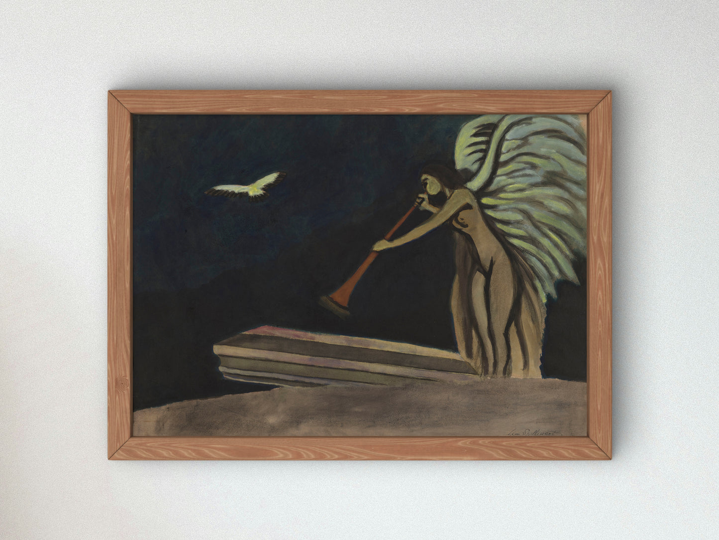 Resurrection by Léon Spilliaert 1928, Wall Art Print, Fine Art Reproduction, Museum Quality Decor, Poster