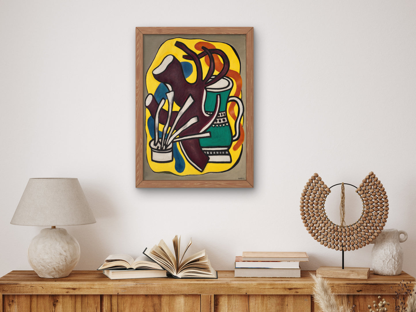 The Green Vase by Fernand Léger 1947, Wall Art Print, Fine Art Reproduction, Museum Quality Decor, Poster