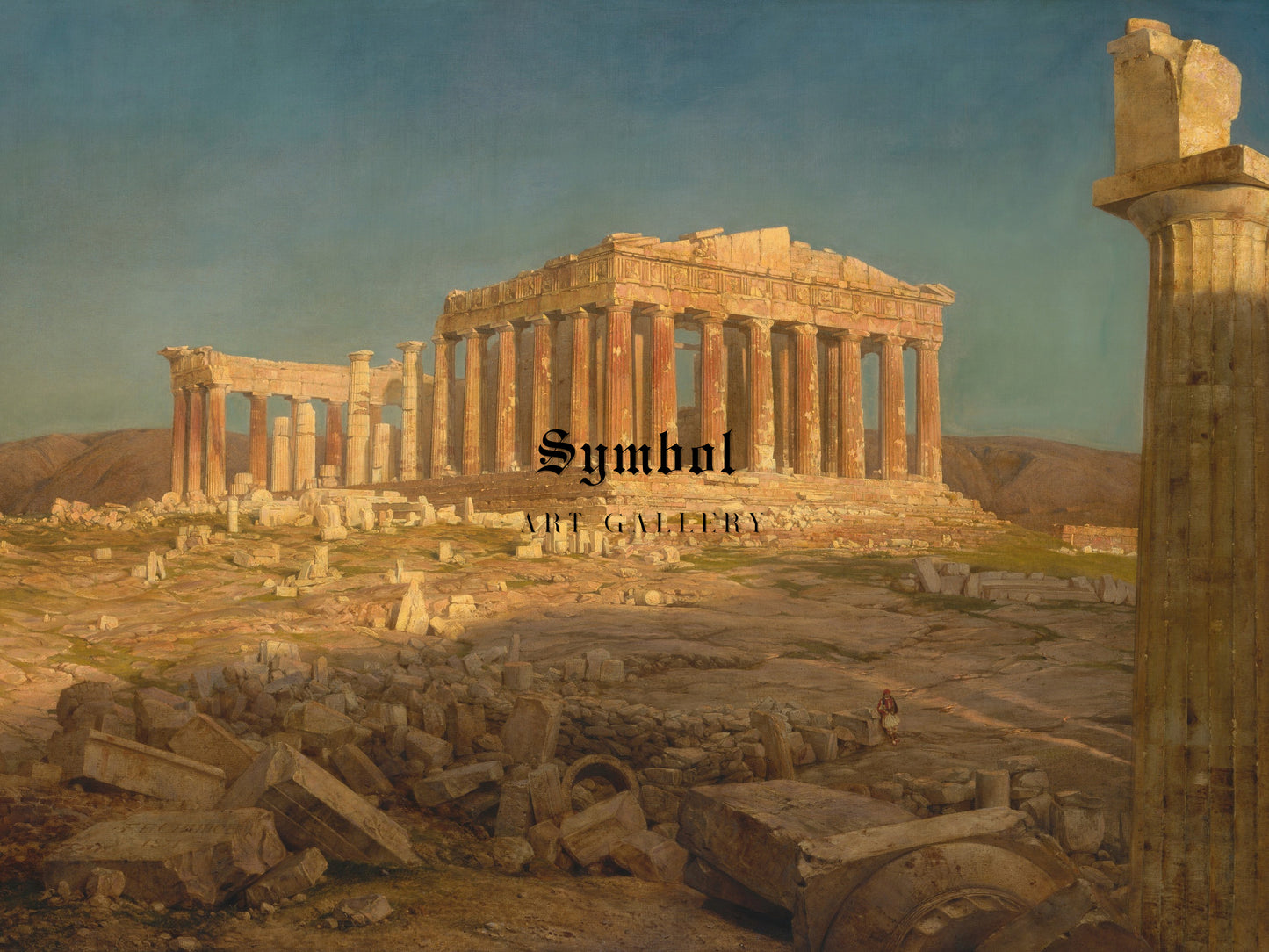 The Parthenon by Frederic Edwin Church 1871, Wall Art Print, Fine Art Reproduction, Museum Quality Decor, Poster