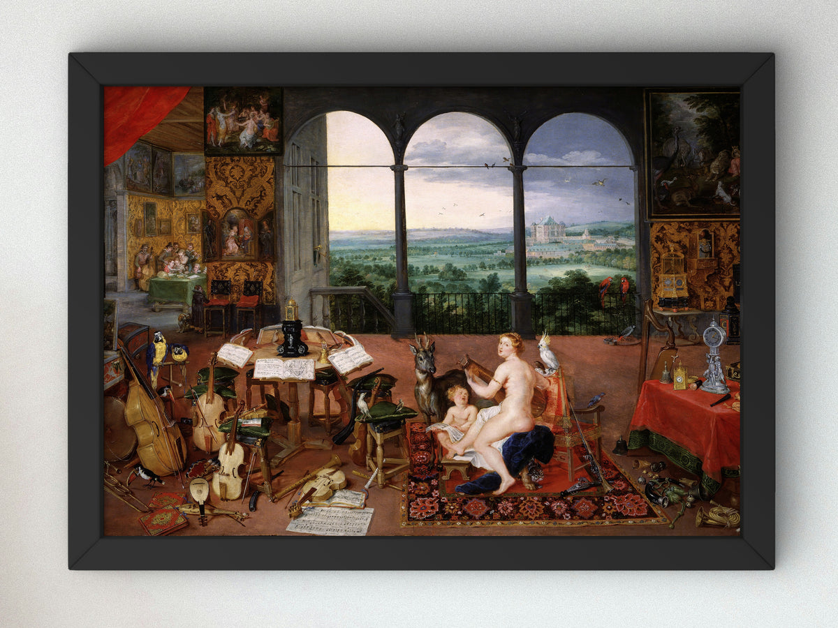 Hearing by Peter Paul Rubens 1617, Wall Art Print, Fine Art Reproduction, Museum Quality Decor, Poster