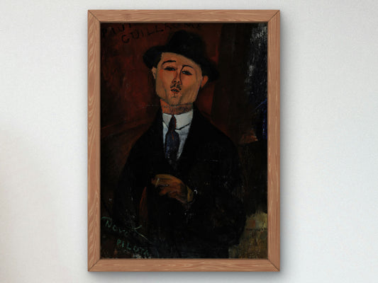 Novo Pilota by Amedeo Modigliani 1915, Wall Art Print, Fine Art Reproduction, Museum Quality Decor, Poster