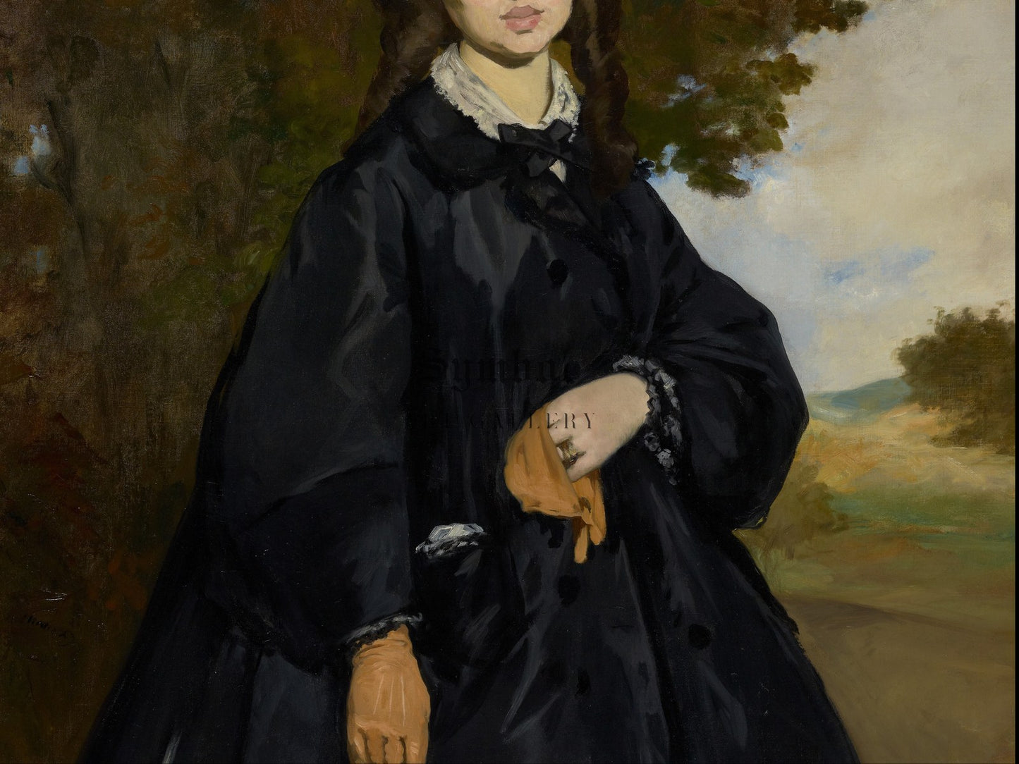Portrait of Madame Brunet by Édouard Manet 1861, Wall Art Print, Fine Art Reproduction, Museum Quality Decor, Poster