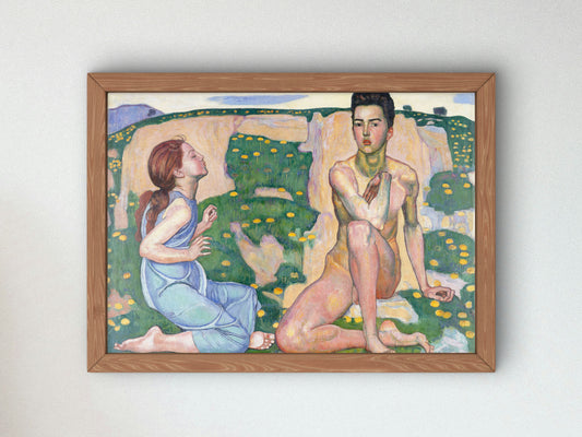 Spring by Ferdinand Hodler 1901, Wall Art Print, Fine Art Reproduction, Museum Quality Decor, Poster