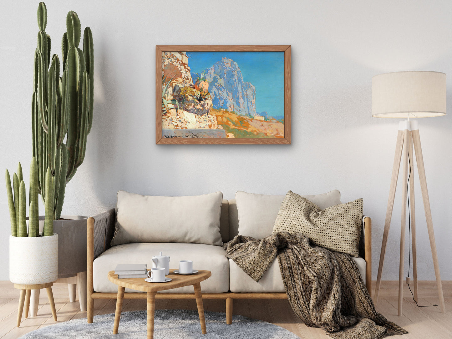 Marina Piccola in Capri by Feliks Michał Wygrzywalski 1931, Wall Art Print, Fine Art Reproduction, Museum Quality Decor, Poster