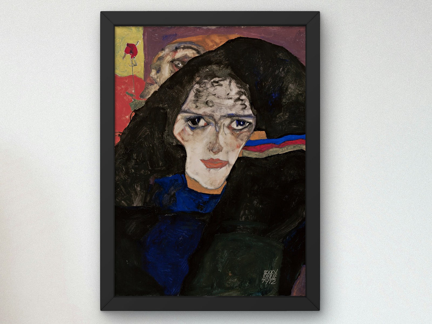 Mourning Woman by Egon Schiele 1912, Wall Art Print, Fine Art Reproduction, Museum Quality Decor, Poster